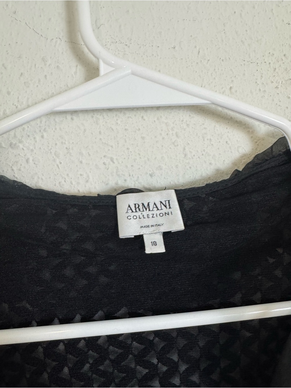 Armani Collezioni Black Ruffle-Trim Knit button down Cardigan - Picture 2 of 4